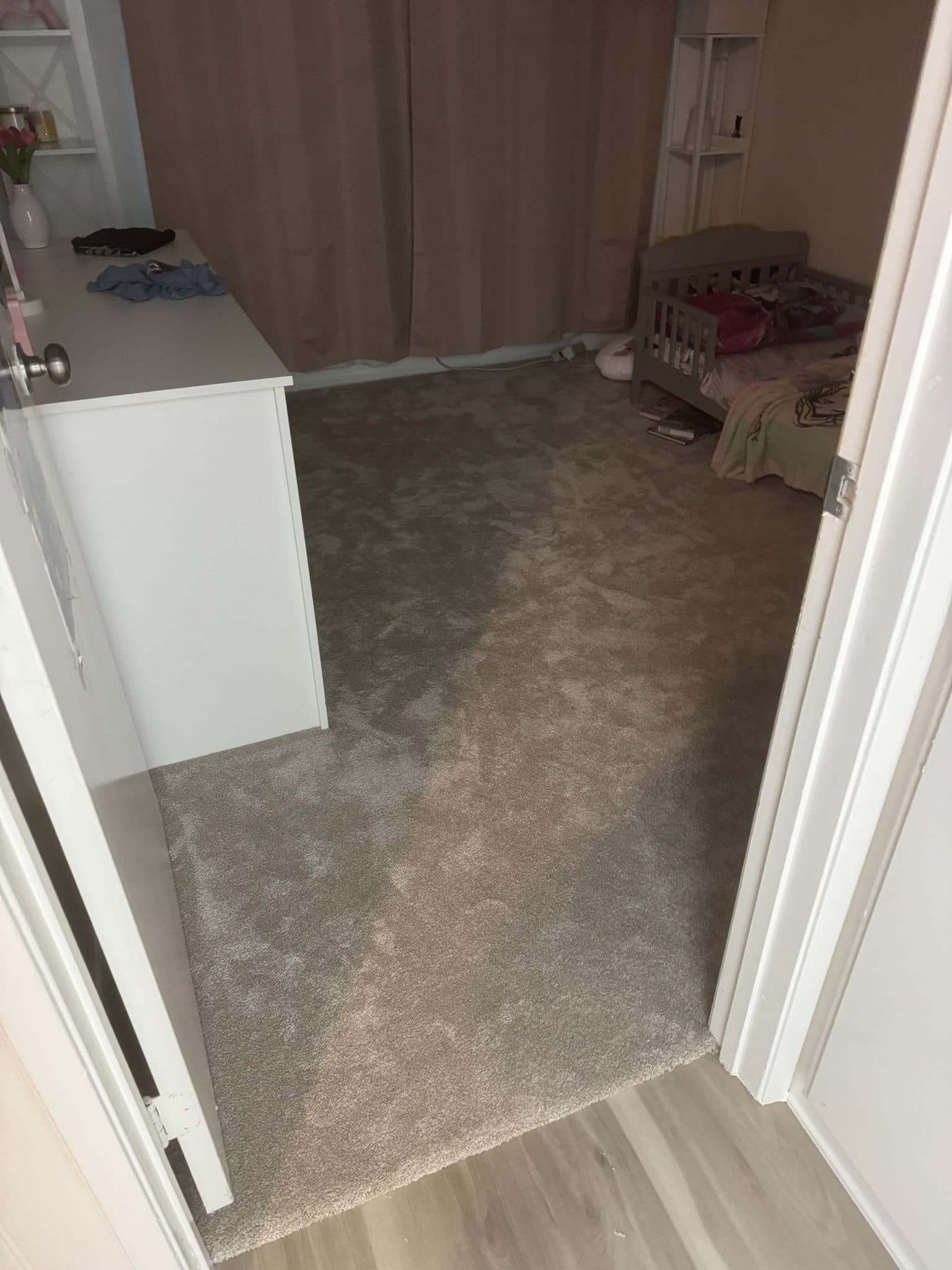 New flooring and finished interior in Riverside CA home after water damage insurance rebuild — photo 3