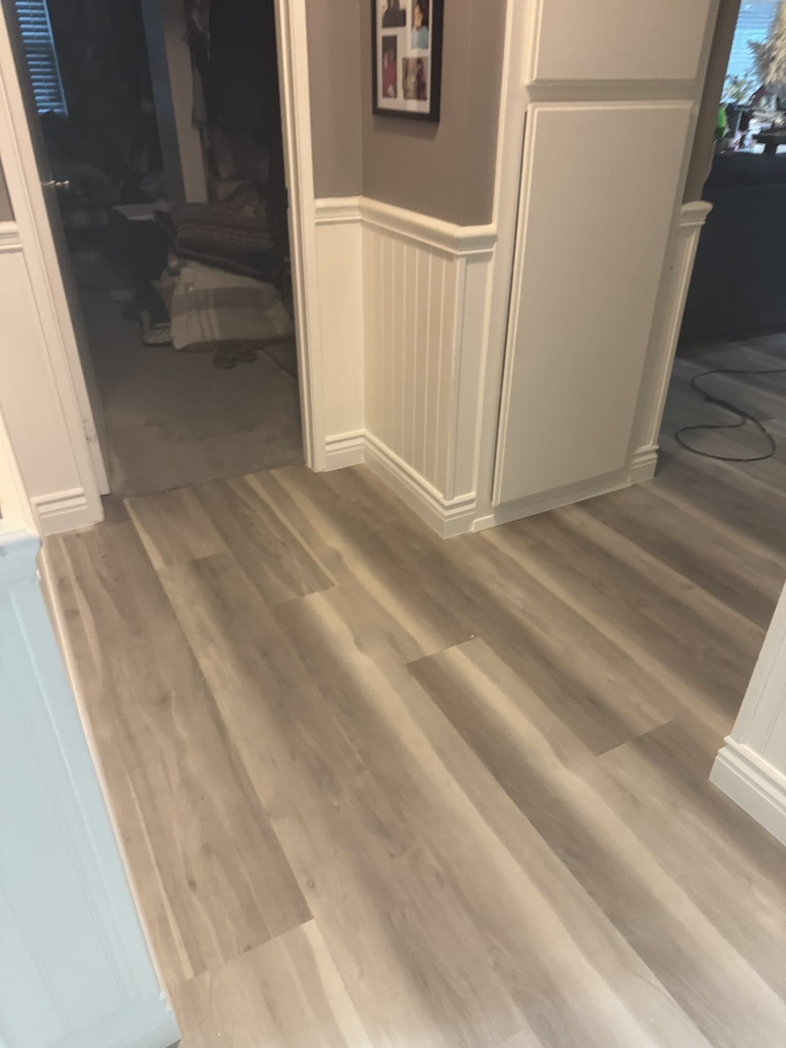 New flooring and finished interior in Riverside CA home after water damage insurance rebuild — photo 4